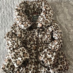 Gorgeous leopard puffer coat